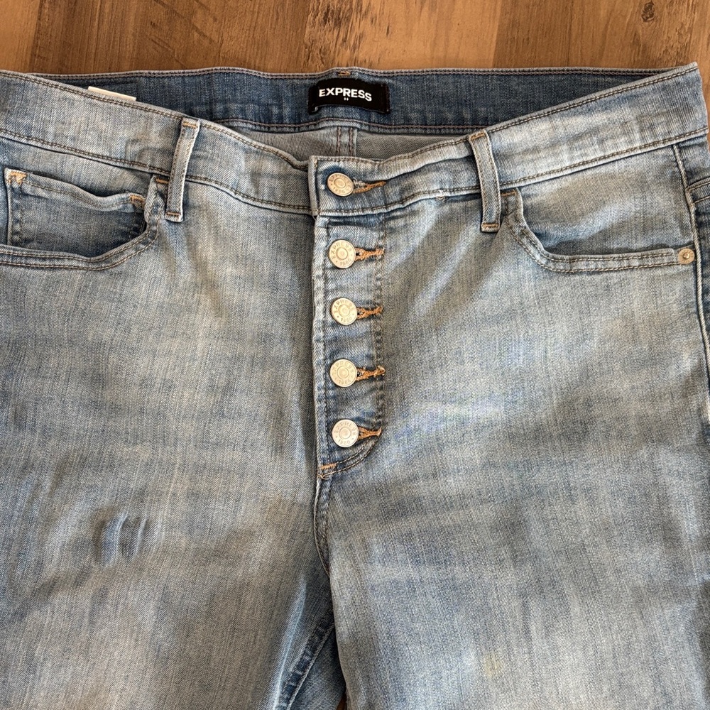 Express High Rise Light Denim Women's Jeans